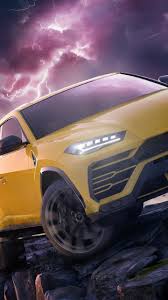 An absolutely stunning lamborghini aventador roadster with an extremely rare blu glauco paint scheme was re. Download 1440x2560 Wallpaper Off0 Road Yellow Sports Car Lamborghini Urus Qhd Samsung Galaxy S6 S7 Edge Note Lg G4 1440x2560 Hd Image Background 16035