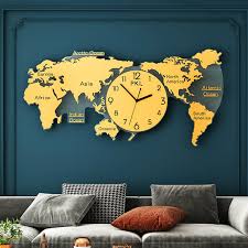 Weitere ideen zu wohnzimmeruhren, uhren, schallplatten. Grosse 3d Welt Karte Wanduhr Moderne Design Gold Moderne Wohnzimmer Kreative Luxus Wanduhren Stille Uhren Wohnkultur Geschenk Wall Clocks Aliexpress