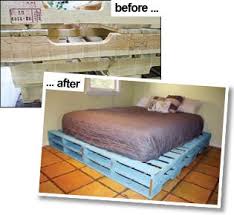Theoretically they can be used to support twin or full size mattresses and foundations but the. Crafty Genes Pallet Bed Frame The Observer Group Pallet Bed Frame Pallet Bed Frames Diy Pallet Bed