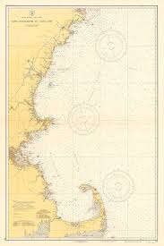 1935 Nautical Chart Of The New England Coastline In 2019