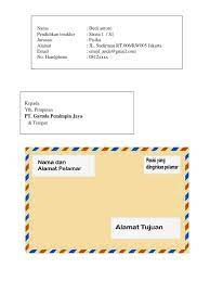 Bisa juga memilih amplop lamaran kerja yang tidak ada benangnya. Contoh Alamat Di Map Lamaran Kerja