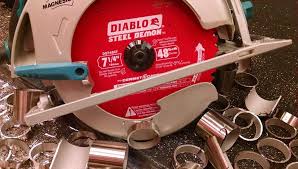 The metal cutting carbide trips that are used in this blade are highly durable and specialized for a smooth and rapid works well with acrylic, metal roofing sheets, cement backer board and many other types of materials. Redefining Metal Cutting With Diablo Blades Home Fixated