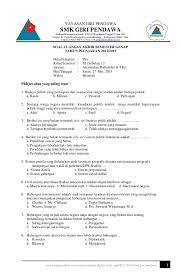 Maybe you would like to learn more about one of these? Soal Pkn Kelas 11 Semester 2