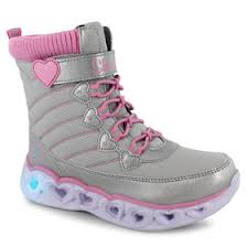 Skechers S Lights Heart Chaser Cute Winter Boots Girls Boots Skechers