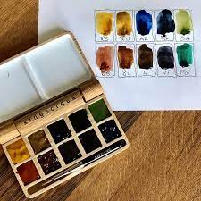 Watercolor Paint Palettes For The Urban Sketcher Made From Old French Oak Wine Barrels Created By Lar Watercolor Pallet Easy Portrait Painting Watercolor Box