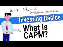 capm what is the capital asset pricing model youtube capital assets cost of capital investing
