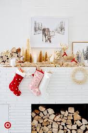 Refresh Your Fireplace Decor With Holiday Cheer That S Easy On The Budget Christmas Room Christmas Decorations Holiday Mantel