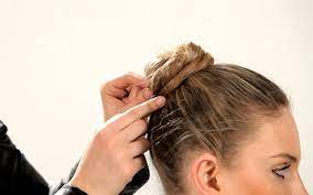 Curly messy hair bun piece updo scrunchie fake natural bobble hair extensions uk. How To Make A Bun For Short Hair And Hold It Tight