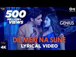 Dil Meri Na Sune Lyrical Genius Utkarsh Ishita Atif Aslam Himesh Reshammiya Manoj Youtube In 2020 New Lyrics Love Songs Lyrics Lyrics