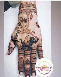Pin By Dhvani Chheda On My Art Baby Mehndi Design Mehndi Designs For Kids Wedding Mehndi Designs