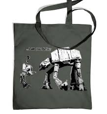 Probably not in a museum. I Am Your Father Banksy Tote Bag Somethinggeeky
