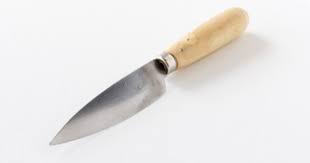 Couteau D Office Lame 9cm Manche En Buis Couteau Buis Lame