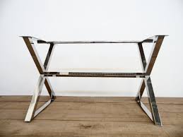 These steel central table are made from the finest materials and are extremely durable to last for a long span of time. 28 X 24 Apart 42 X Frame Long Table Base Stainless Steel Height 2