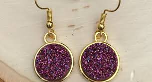 Apple Watch 42mm 7000 Series Aluminum Ion X Glass Purple Gold Druzy Earrings Boutique Gold Druzy Earrings Purple Gold Druzy Earrings