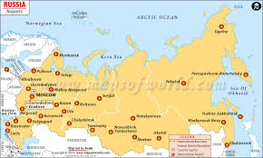 Airports In Russia Russia Airports Map