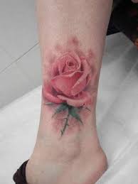 #rose tattoo #tattoo #tattoos #tattoed girls #tattoo design #tattoo inspiration #tattoo ideas #tattoo illustration #tattoo ink #tattoo images #tattoo picture #tattoo blog #tatuajes. 3d Pink Rose Tattoo Design For Ankle