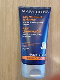 Le gel nettoyant visage : Mary Cohr Gel Nettoyant Fraicheur Homme 150 Ml Inci Beauty