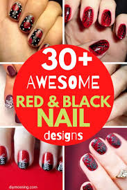 The spell of red on valentine's day. 30 Awesome Red And Black Nail Ideas Designs Diy Morning