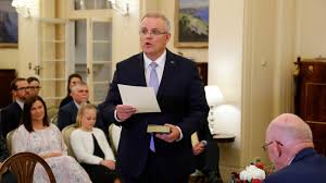 His approval ratings crashed to a lowly 37 percent. Scott Morrison Sworn In As Australia S New Pm After Malcolm Turnbull Ousted World News Sky News
