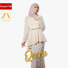 Le péplum est un genre cinématographique de fiction historique dont l'action se déroule dans l'antiquité. Kurung Peplum Prices And Promotions Muslim Fashion Jun 2021 Shopee Malaysia