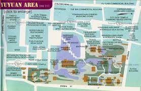 Map Of Yuyuan Garden Chinese Garden Map Shanghai