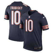 Check out some classic chicago bears jerseys like. Men S Nike Mitchell Trubisky Navy Chicago Bears Color Rush Legend Jersey