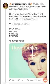 I Love Lucy= Lucifer : r/religiousfruitcake