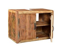 Waschbeckenschrank holz massiv / waschtisch unterschrank 65x57x38cm splash kiefer gelaugt geolt casade mobila : Waschtische Aus Holz Furnerama