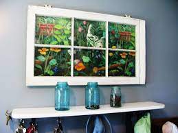 Old Window With Wallpaper Border Added Wallpaper Border Wallpaper Painting