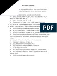 Contoh surat lamaran kerja dalam bahasa inggris i. Berkas Persyaratan Akpol