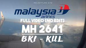 Traveloka helps you find cheap and promo flights from kuala lumpur to kota kinabalu. Malaysia Airlines Mh2641 Boeing 738 Bki Kul Full Flight Port Wing View Youtube
