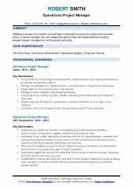 Operations Project Manager Resume Samples | Qwikresume