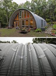 The Q Hut By Coughlin Architecture Is Surrounded By Nature Quonset Homes Hut House Architecture
