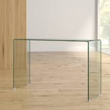 All glass console tables can be shipped to you at home. Orren Ellis Bamford Console Table Reviews Wayfair Console Table Contemporary Console Table Glass Console Table