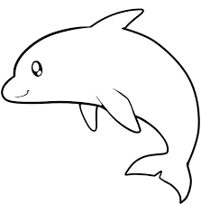 Image Result For Animal Outline Drawings For Kids Dolphin Coloring Pages Animal Templates Coloring Pages