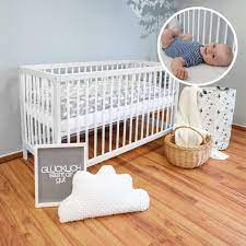 Matratze für babybett mit wellenkonturschnitt für gesunden schlafkomfort. Babybett 60x120 Cm Mit Matratze Und Schublade Kaufland De
