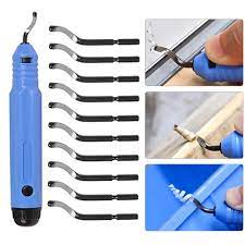 Metal Deburring Tool Kit Deburring Cutters Set Burr Remover Hand Tool for  Wood Plastic Aluminum Copper and Steel