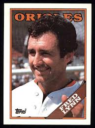 Amazon.com: 1988 Topps # 707 Fred Lynn Baltimore Orioles (Baseball Card)  NM/MT Orioles : Collectibles & Fine Art
