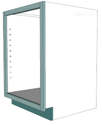 They are simple boxes supported by a pine frame. Three Ways To Build Diy Kitchen Cabinets Sawdust Girl