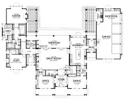 Country Style House Plan 4 Beds 4 5 Baths 4790 Sq Ft Plan 48 237 Pool House Plans Shingle House Plans U Shaped House Plans