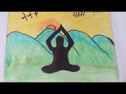 International yoga day drawing yoga day how to draw yoga day easy drawing step by загрузил: How To Draw Yoga Poster Drawing For Kids International Yoga Day Youtube