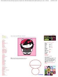 How to draw gogeta super saiyan 4. How To Draw Emo Hello Kitty Emo Kitty Cartoon Leisure