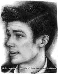 Grant Gustin By Juliafox90 On Deviantart Flash Drawing Grant Gustin Flash Sketch