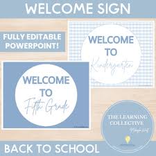 Classroom Welcome Sign
