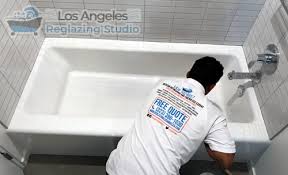 And only then the tub recoating will happen. Los Angeles Reglazing Studio In California