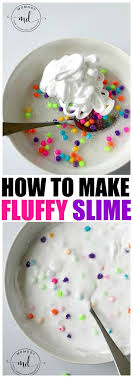 How To Make Fluffy Slime Clear Glue Recipe Fluffy Slime Is Such A Different Experience In Tex Making Fluffy Slime Slime Ingredients Slime With Shaving Cream