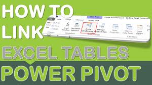Linking Excel Tables In Power Pivot Microsoft Excel Tutorial Excel Tutorials Excel
