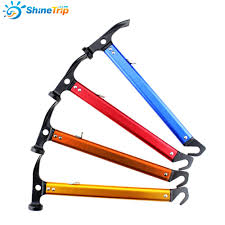 Shinetrip Multifunction Aluminum Alloy Hammer Camping Tent Nail Peg Hammer With Hook Hiking Tent Mallet Cam Hiking Tent Tent Accessories Tent Camping