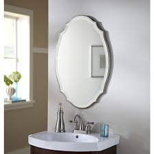 Pin By Kathryn Shuler On Bathrooms Remodel In 2020 Oval Mirror Bathroom Mirror Wall Round Mirror Bathroom