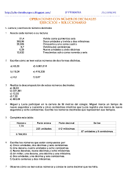 Descargar el solucionario con todos los ejercicios resuelto y las respuestas de matematicas para 10 año del ministerio de educacion en ecuador. Ejercicios De Numeros Decimales Para 4 Grado Buscar Con Google Decimals Primer U 9